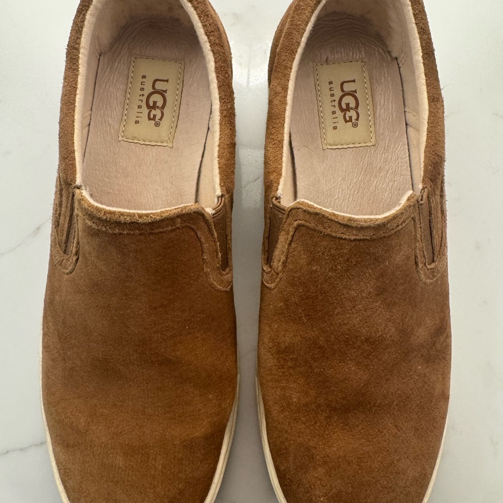 UGG Brown Suede Loafers Slip-On